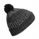 K-up - Bonnet à pompon - Dark Grey Twist - One Size