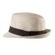 K-up - CHAPEAU EN FIBRE VÉGÉTALE - Beige / Chocolate - 57 cm