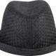 K-up - Chapeau de paille style Panama rétro - Black - 57 cm