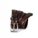 K-up - Ceinture tressée en cuir - Dark Brown - M/L