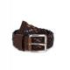 K-up - Ceinture tressée bicolore - Dark Brown / Light Navy - M/L