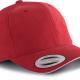 K-up - Casquette Classique - 6 panneaux - Black / Red - One Size