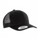 K-up - Casquette Trucker modèle rétro - 6 panneaux - Black - One Size