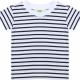 Larkwood - T-shirt rayé manches courtes - White / Oxford Navy - 0/6M