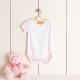 Larkwood - BODY CONTRASTÉ MANCHES COURTES - White / Pale Blue - 0/3M