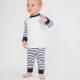 Larkwood - Pyjama à rayures - Navy / White - 0/6M