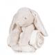 Mumbles - Peluche Lapin & couverture - Cream - 40 cm