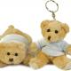 Mumbles - PORTE-CLÉ PELUCHE OURS BINX - Brown - XS