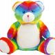 Mumbles - Peluche zippée Ours multicolore - Multi - One Size