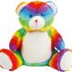 Mumbles - Peluche zippée Ours multicolore - Multi - One Size