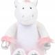 Mumbles - Peluche zippée Licorne - White / Pink - One Size