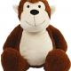 Mumbles - Peluche zippée Singe - Brown - One Size