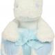 Mumbles - Peluche hippopotame avec couverture - White / Blue - One Size