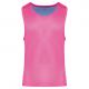 PROACT® - Chasuble réversible multisports enfant - Fluorescent  Pink / Sporty Sky Blue - 6/10 ans