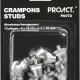 PROACT® - Boîte de 12 crampons alu hexagonaux - Silver - 8x13mm+4x16mm