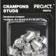 PROACT® - Boîte de 12 crampons alu coniques - Silver - 8x13mm+4x16mm