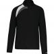 PROACT® - Sweat d'entraînement 1/4 zip unisexe - Black / White / Storm Grey - XS