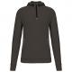 PROACT® - Sweat-shirt à capuche 1/4 zip sport unisexe - Dark Grey - XS