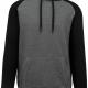 PROACT® - Sweat-shirt à capuche bicolore - Grey Heather / Black - XS