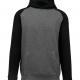 PROACT® - Sweat-shirt capuche bicolore enfant - Grey Heather / Black - 6/8 ans