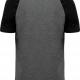 PROACT® - T-shirt triblend bicolore sport manches courtes unisexe - Grey Heather / Black Heather - S