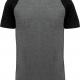 PROACT® - T-shirt triblend bicolore sport manches courtes unisexe - Grey Heather / Black Heather - S