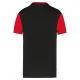 PROACT® - Maillot manches courtes bicolore enfant - Black / Sporty Red - 4/6 ans