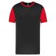 PROACT® - Maillot manches courtes bicolore enfant - Black / Sporty Red - 4/6 ans