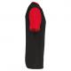 PROACT® - Maillot manches courtes bicolore enfant - Black / Sporty Red - 4/6 ans