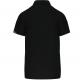 PROACT® - Polo de sport manches courtes unisexe - Black / White / Storm Grey - XS