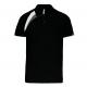 PROACT® - Polo de sport manches courtes unisexe - Black / White / Storm Grey - XS