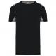 PROACT® - T-shirt de sport bicolore unisexe - Black / Fine Grey - XS