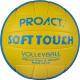 PROACT® - Ballon soft touch beach volley ball - Yellow / Royal Blue / White - One Size