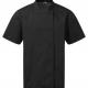 Premier - Veste chef cuisinier manches courtes Coolchecker® - Black - XS