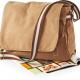 Quadra - Sac courrier vintage en toile - Sahara - One Size