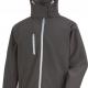 Result - Veste Softshell Capuche Homme TX Performance - Black / Grey - S