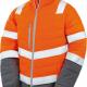 Result - Veste de sécurité toucher doux - Fluorescent Orange / Grey - 3XL