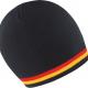 Result - Bonnet "Supporter" - Black / Red / Gold - One Size