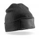 Result - Bonnet imprimable double Tricot - Black - One Size