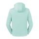 Russell - Sweat à capuche col montant Pure Organic - Aqua - XS