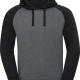 Russell - SWEAT-SHIRT CAPUCHE BASEBALL AUTHENTIC HOMME - Carbon Melange / Black - 3XL