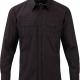 Russell - CHEMISE HOMME MANCHES LONGUES TWILL ROLL-UP - Black - S