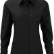 Russell - CHEMISE FEMME MANCHES LONGUES OXFORD - Black - 3XL