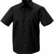 Russell - CHEMISE HOMME MANCHES COURTES NON IRON - MODERNE - Black - S