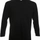 Fruit of the Loom - T-shirt Manches Longues Super Premium (61-042-0) - Black - XXL