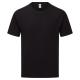 Fruit of the Loom - T-shirt Iconic classic - Black - 3XL