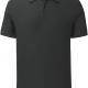 Fruit of the Loom - Polo homme Iconic - Black - 3XL