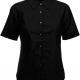 Fruit of the Loom - CHEMISE FEMME MANCHES COURTES OXFORD (65-000-0) - Black - L