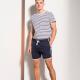 Skinni Fit - Short homme rétro - Black / White - L