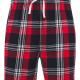 Skinni Fit - Short à motif tartan - Red / Navy Check - XS